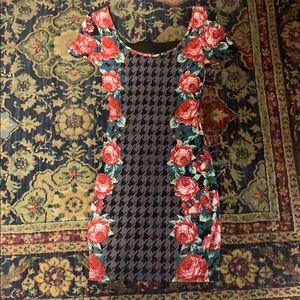 Flowers Bodycon Dress